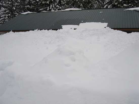 Molly’s roof with snow